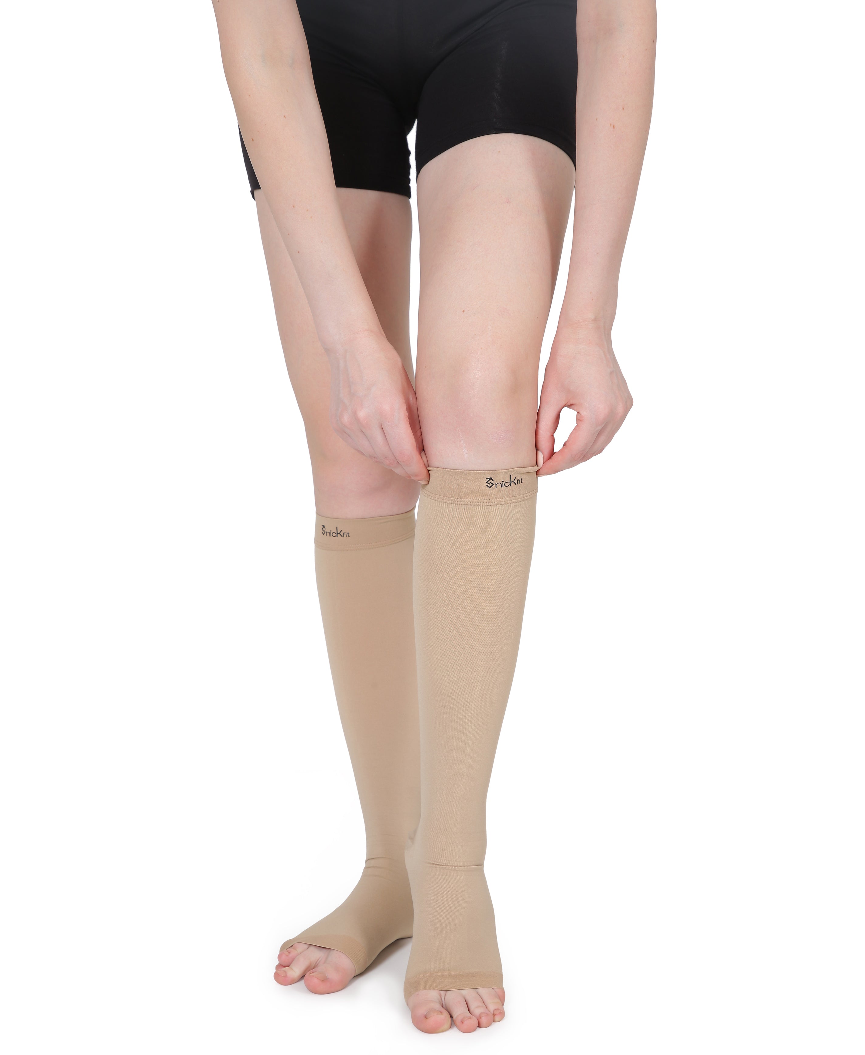 Knee High Compression Socks (Open Toe)