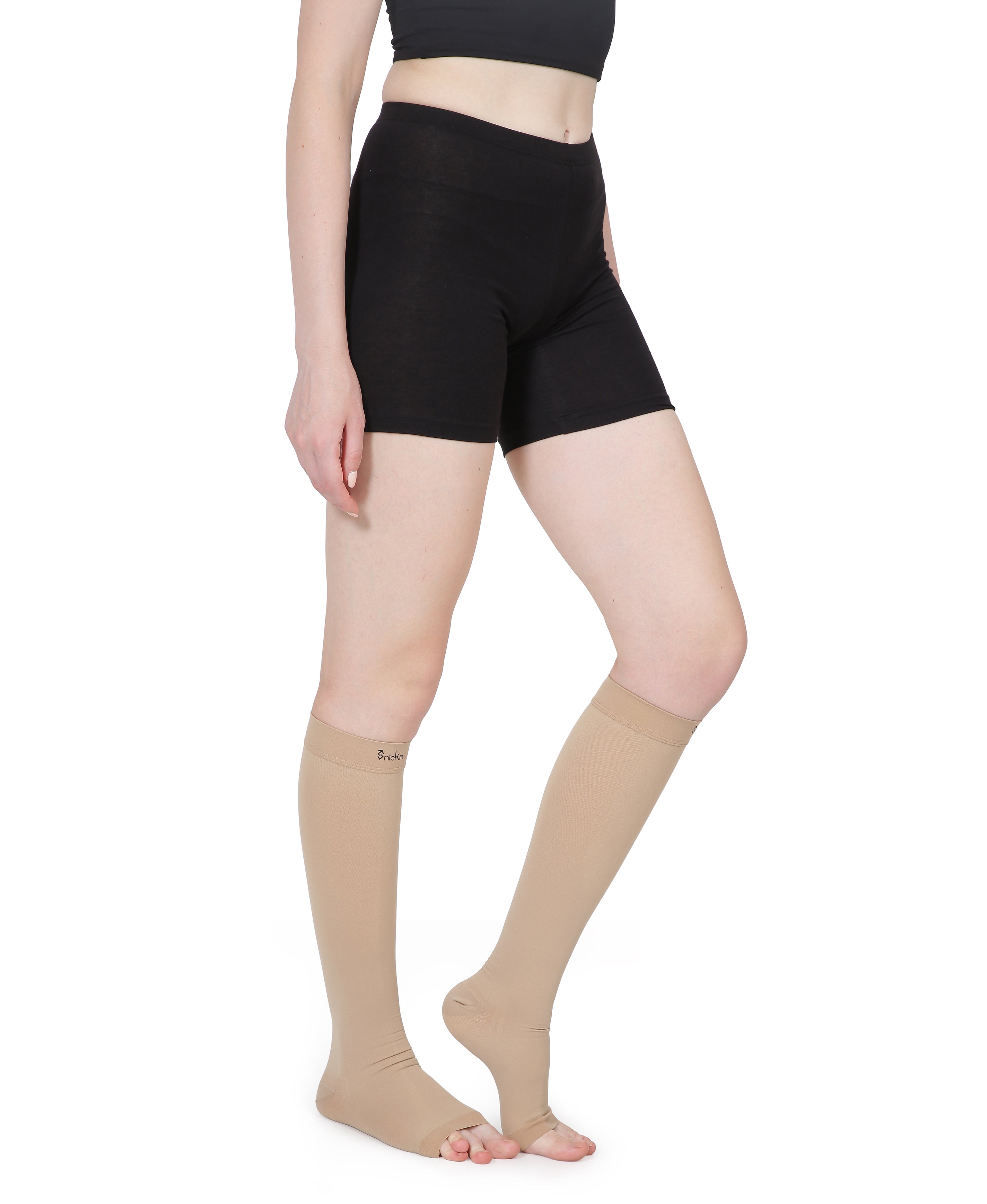 Knee High Compression Socks (Open Toe)